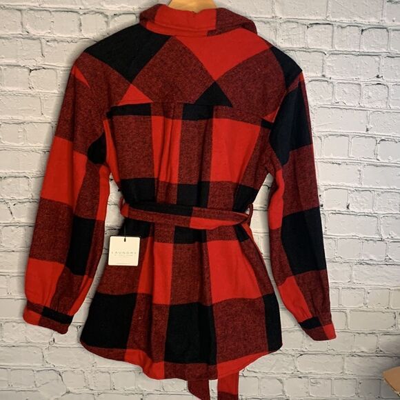 NWT Laundry by Shelli Seagal plaid shacket . XS - Picture 3 of 6